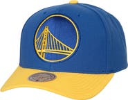 Mitchell & Ness Men's Mitchell & Ness Royal/Gold Golden State Warriors Soul XL Logo Pro Crown Snapback Hat
