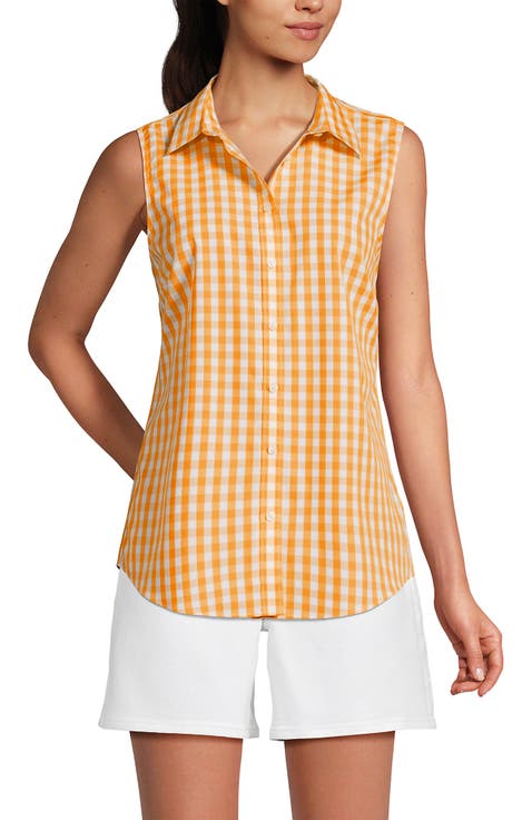 Sleeveless No Iron Shirt