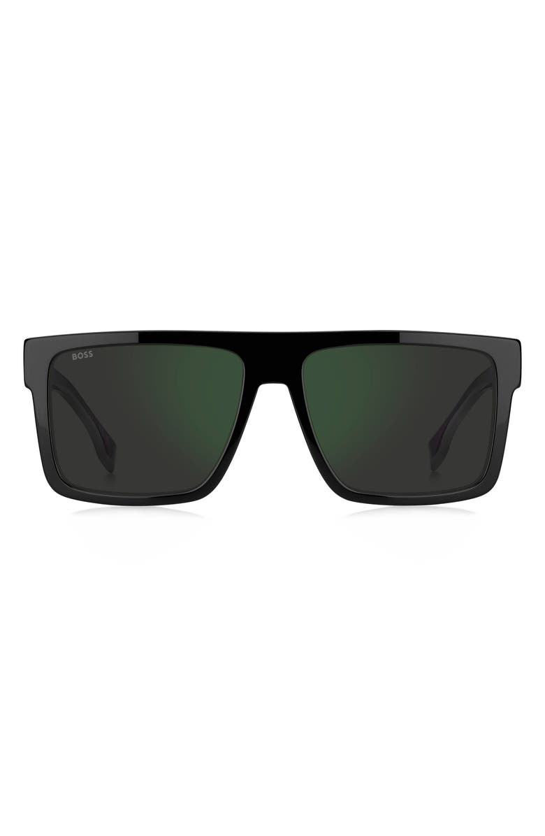 BOSS 58mm Sunglasses, Main, color, Black/ Gyhc Gnsp Ar