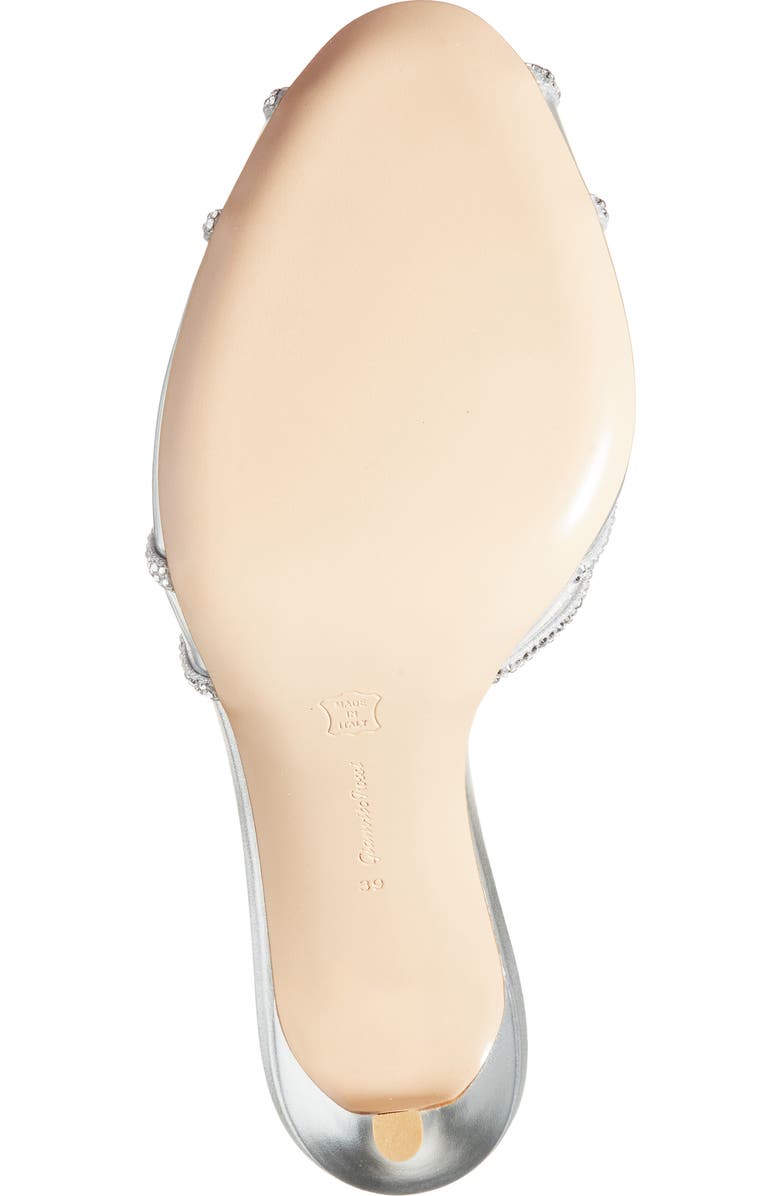 Gianvito Rossi Crystal Sandal, Alternate, color, Silver Trasp Silver