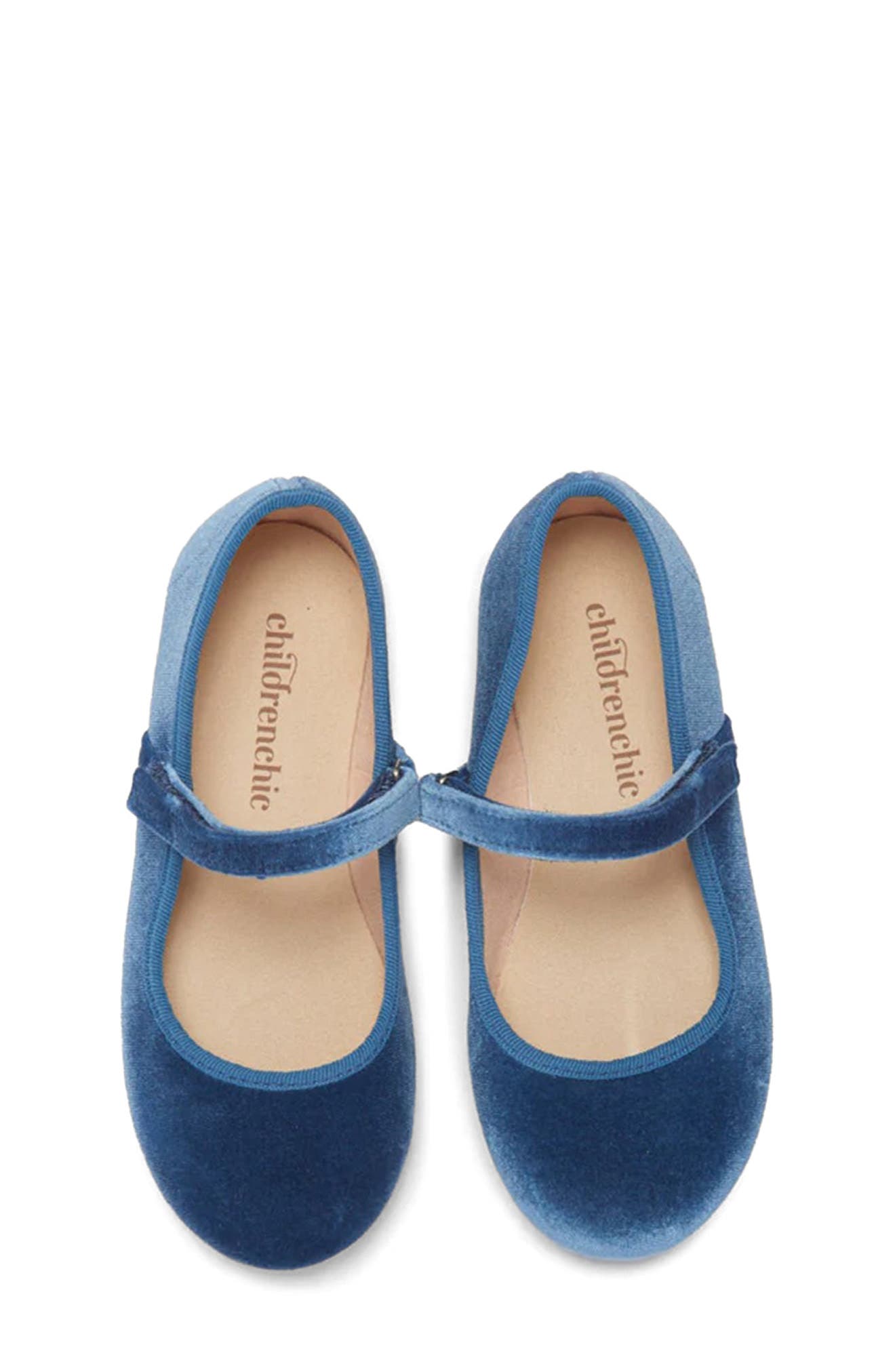 CHILDRENCHIC Kids' Cassie Mary Jane Flat, Alternate, color, Blue