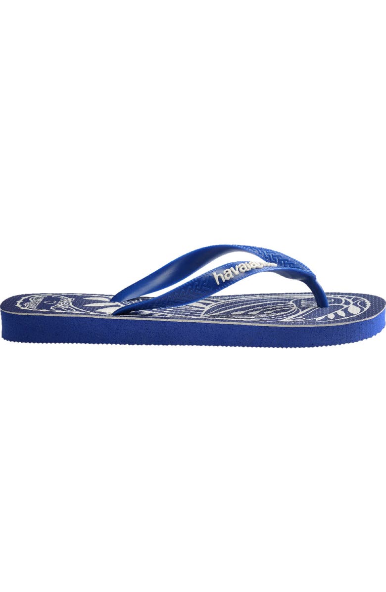 Havaianas x FARM Rio Lace Nature Flip Flop, Alternate, color, Marine Blue