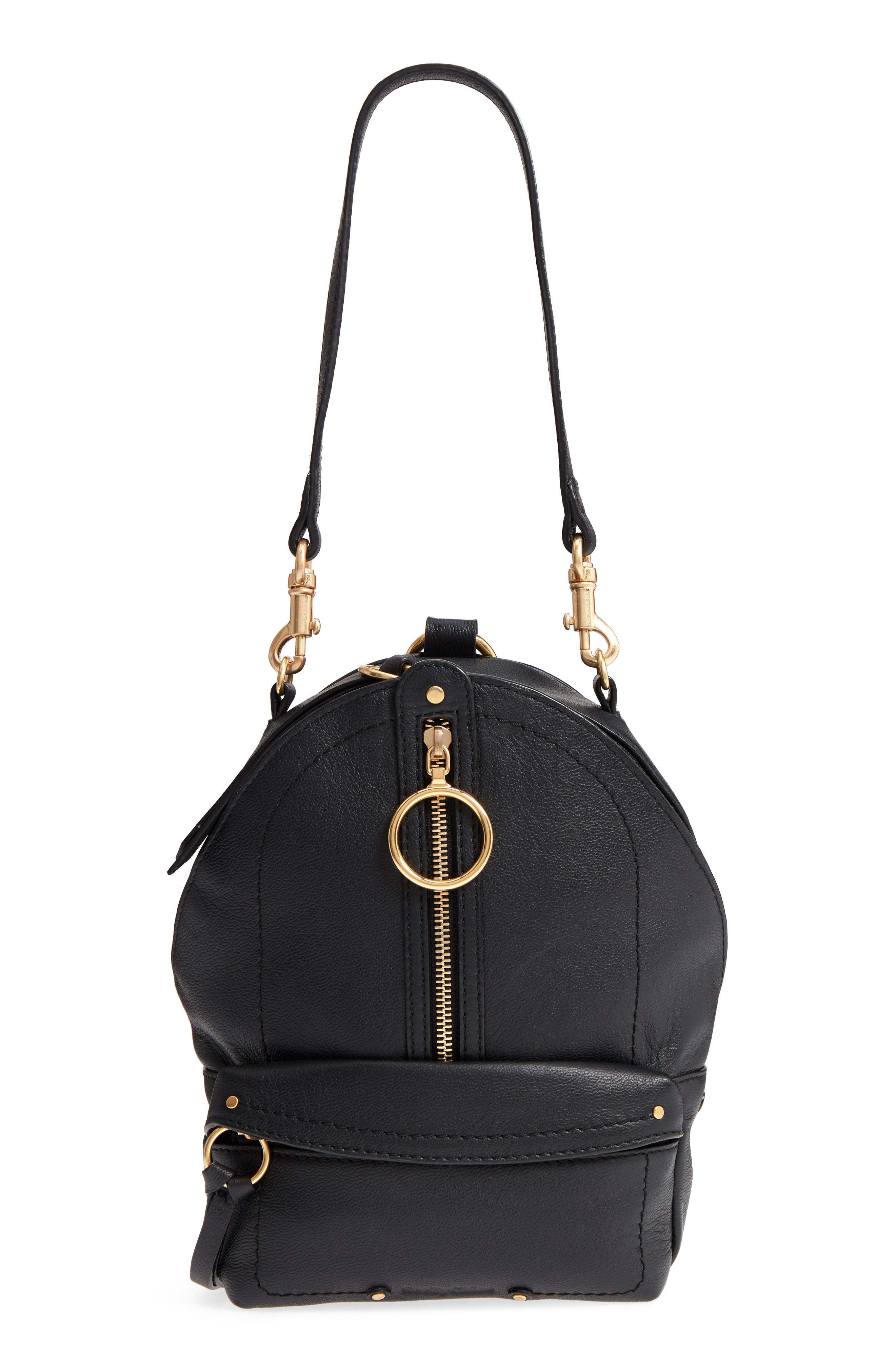 See by Chloé Mini Mino Leather Backpack, Alternate, color, 