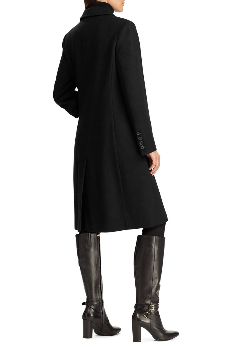 Lauren Ralph Lauren Double Breasted Reefer Coat, Alternate, color,