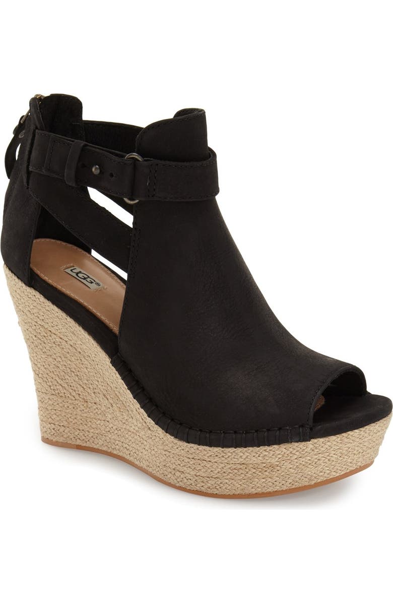 UGG<sup>®</sup> 'Jolina' Open-Toe Wedge, Main, color,