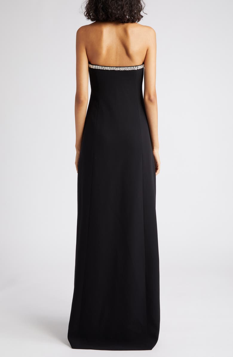 Cinq à Sept Collins Embellished Strapless Gown, Alternate, color, 