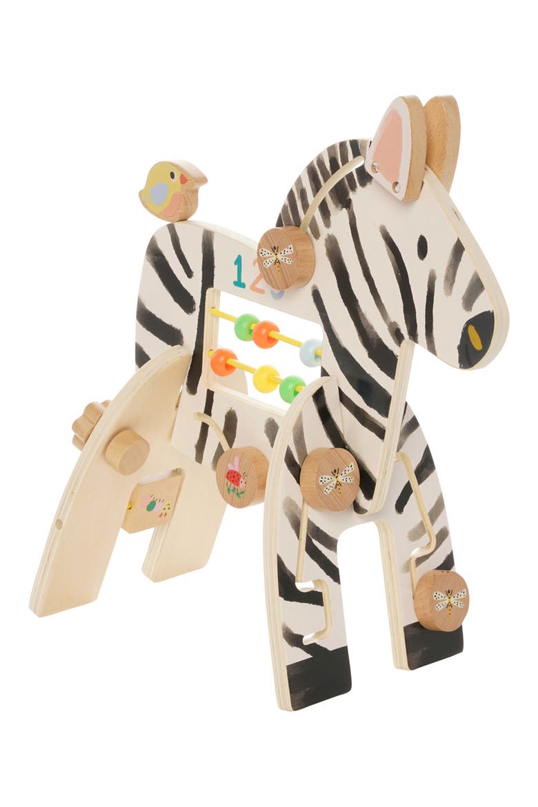 Safari Zebra Wooden Activity Toy, Alternate, color, MULTI-COLOR