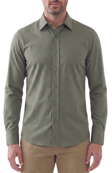 Long Sleeve Performance Print Shirt