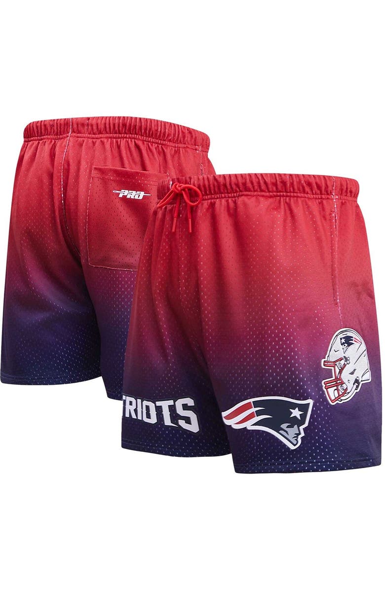 PRO STANDARD Men's Pro Standard Navy/Red New England Patriots Ombre Mesh Shorts, Main, color, Navy