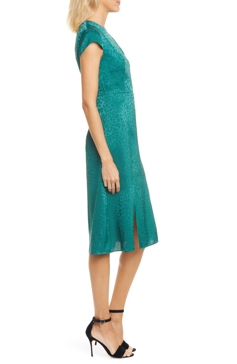 Ted Baker London Leopard Jacquard Dress, Alternate, color,