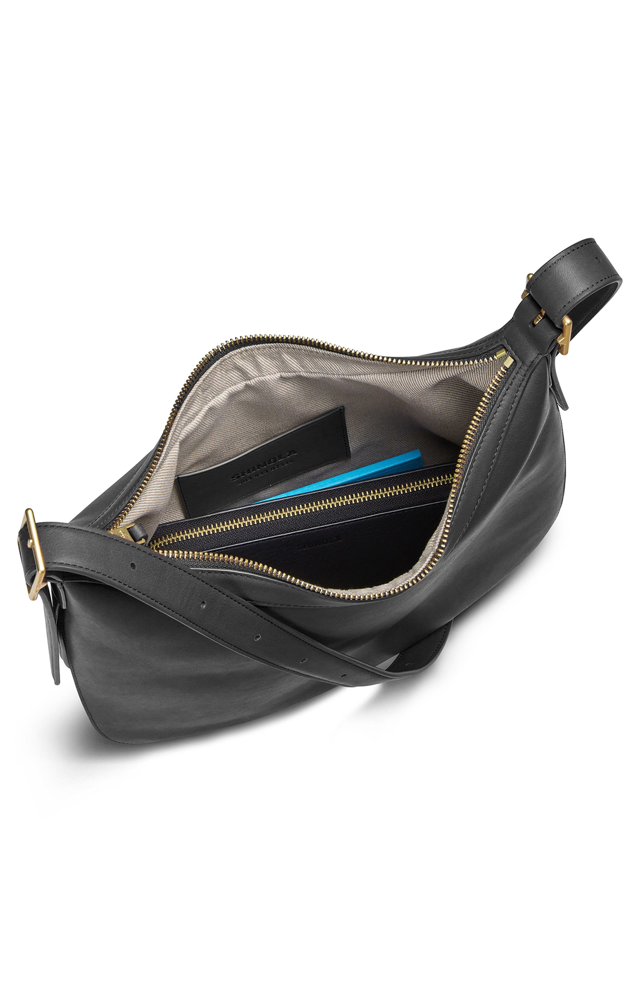 Shinola Bixby Shoulder Bag, Alternate, color, Black