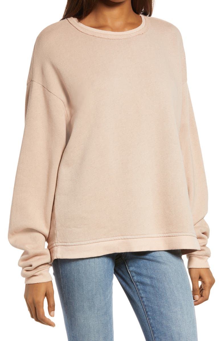 Treasure & Bond Thermal Edge Sweatshirt, Main, color,