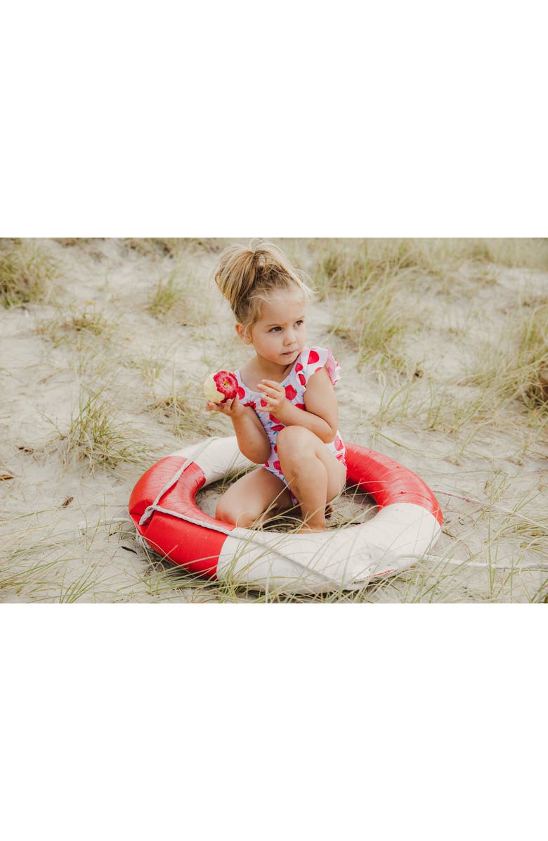 Snapper Rock Kids' Juicy Fruit Flutter One-Piece Swimsuit, Alternate, color, 