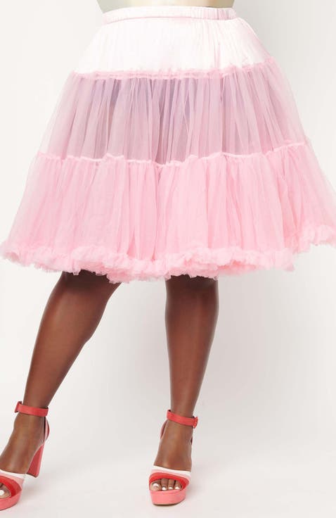 Plus Size Ruffled Petticoat Crinoline