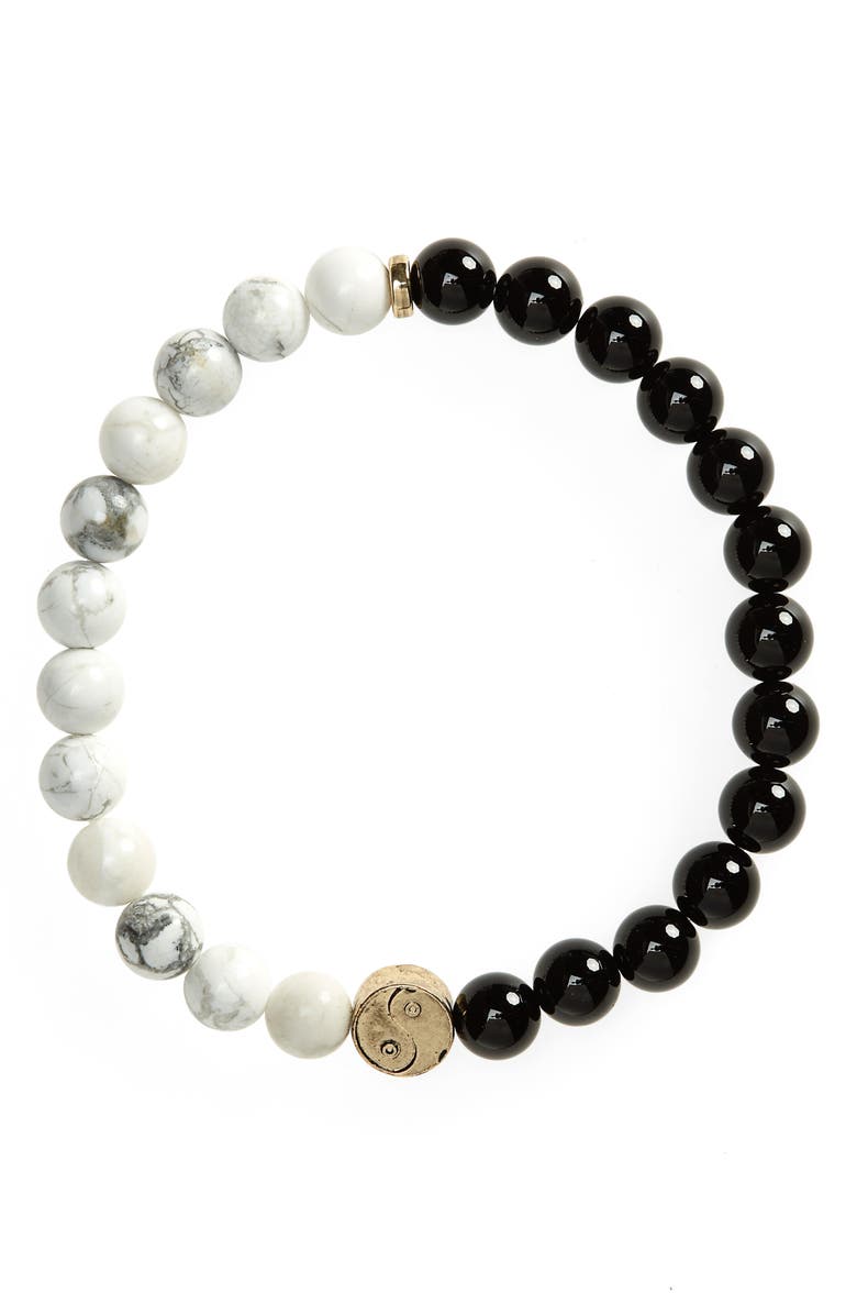 Nordstrom Icon Beaded Stretch Bracelet, Main, color,