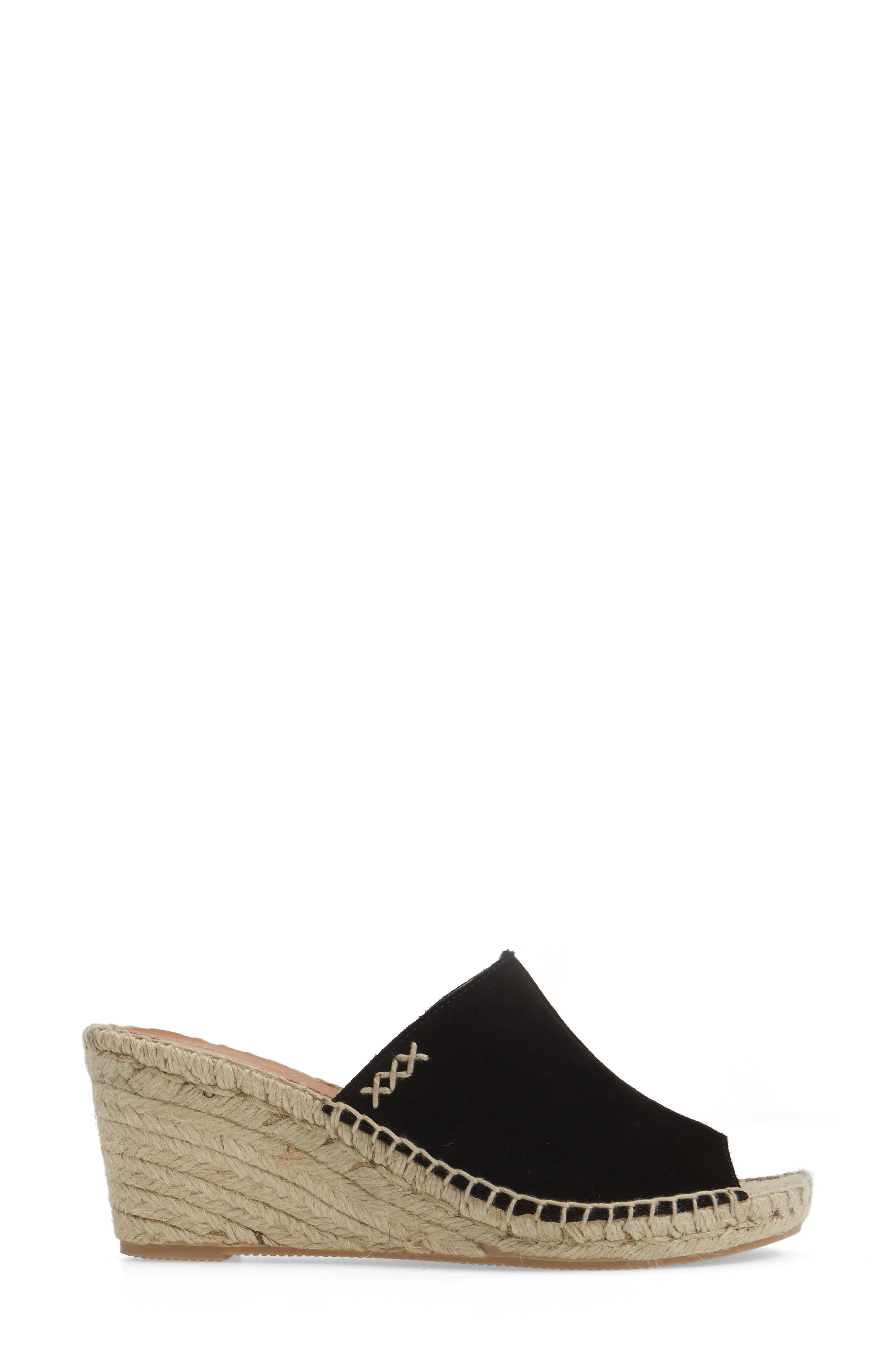 Shen Espadrille Mule, Alternate, color, BLACK SUEDE