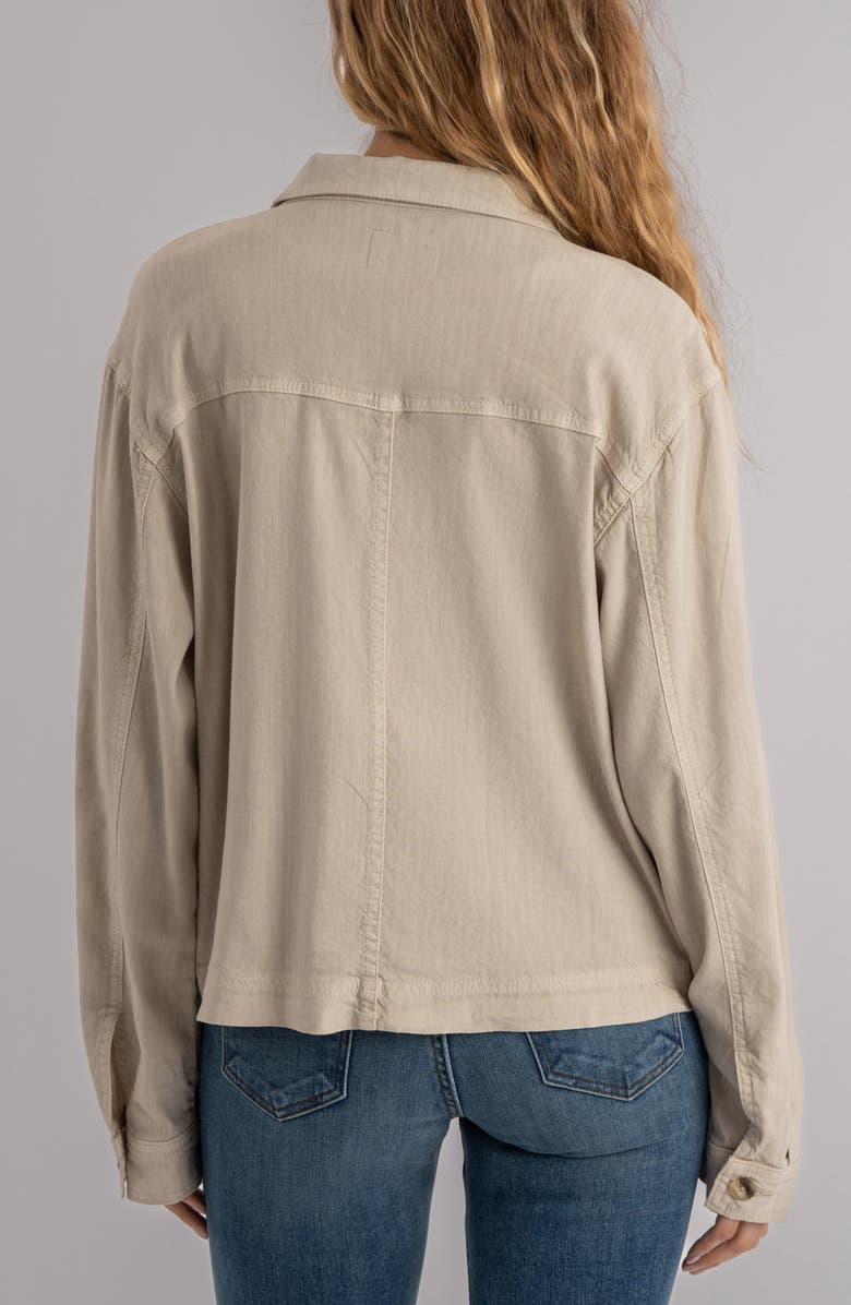 KUT from the Kloth Bellamy Linen Blend Shirt Jacket, Alternate, color, 