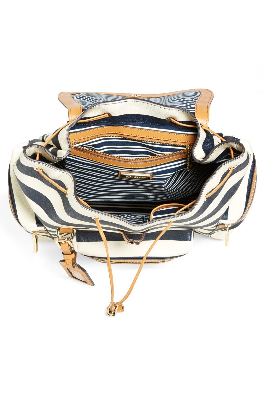 'Viva' Backpack, Alternate, color, AWNING STRIPE