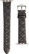 Ted Baker London Quilted Leather Apple Watch® Watchband