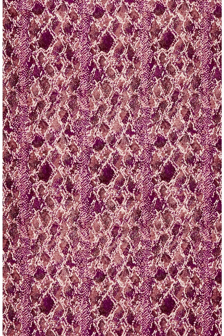 Tissue Print Wool & Cashmere Wrap Scarf, Alternate, color, PINK SNAKE BANDS