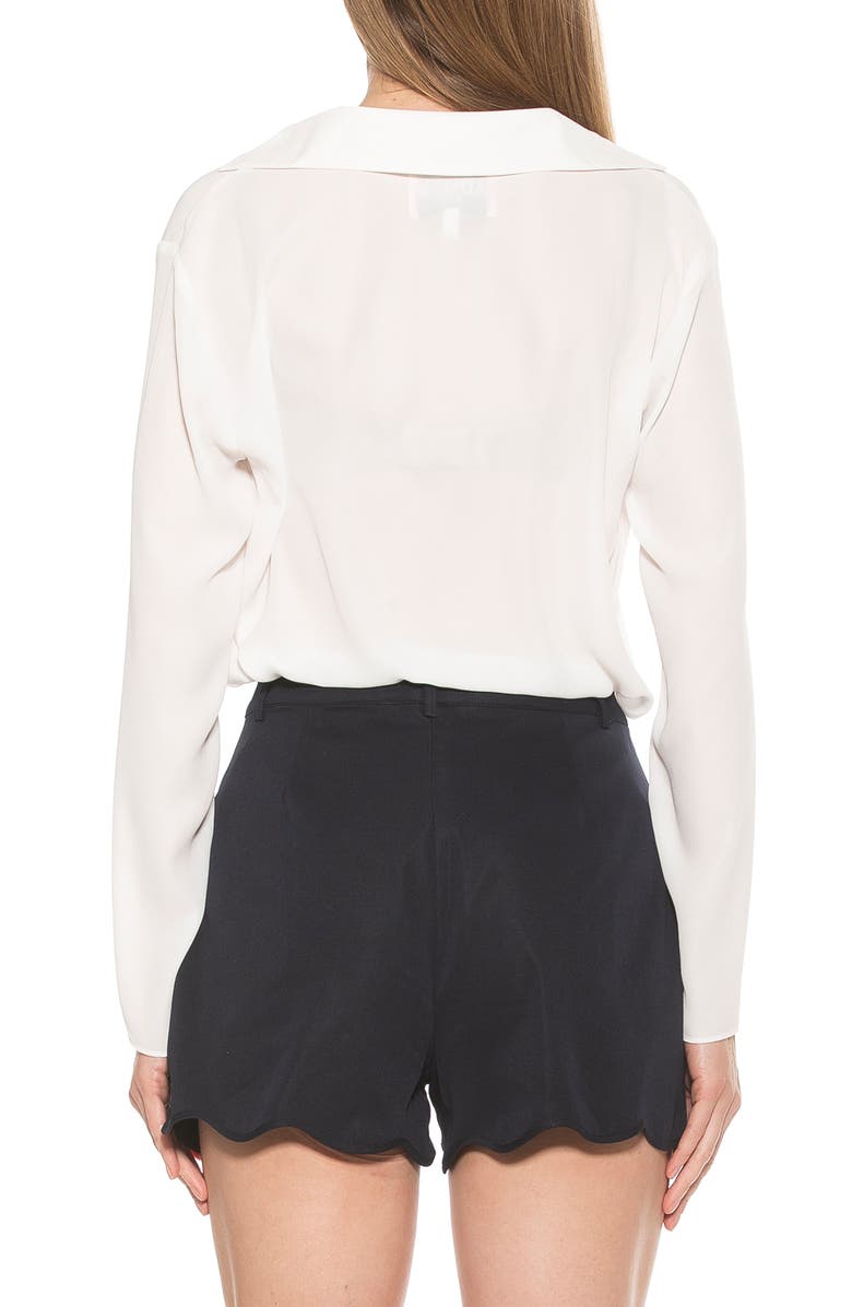 Alexia Admor Lori Long Sleeve Blouse, Alternate, color, Ivory