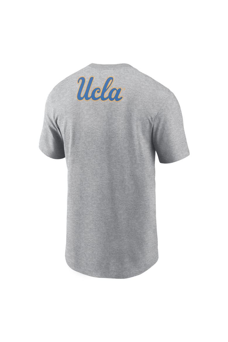 Men's Jordan Brand Heather Gray UCLA Bruins Campus 2-Hit Primary Mascot T-Shirt, Alternate, color, Heather Gray