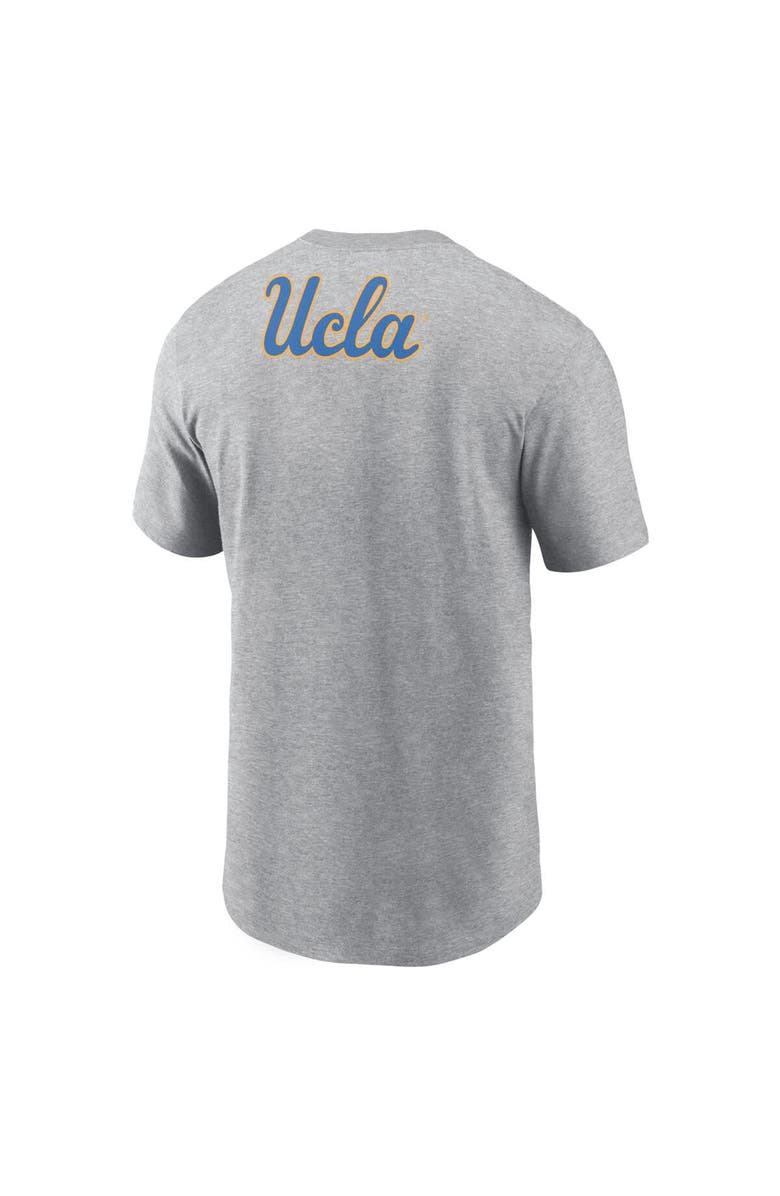 Jordan Brand Men's Jordan Brand Heather Gray UCLA Bruins Campus 2-Hit Primary Mascot T-Shirt, Alternate, color, Heather Gray