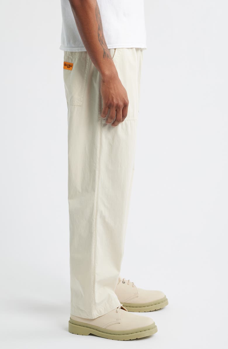 Service Works Organic Cotton Poplin Drawstring Chef Pants, Alternate, color, White Oak