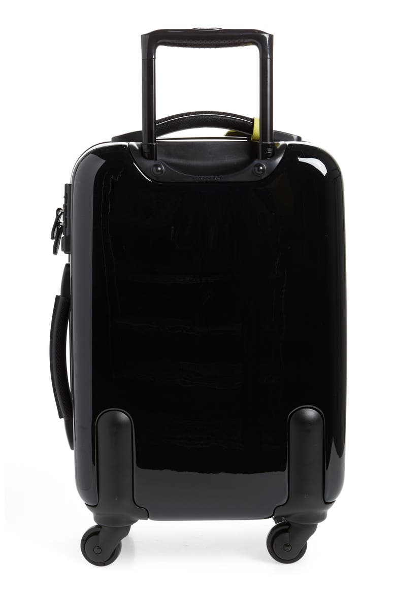 Cuir LGP 18-Inch Rolling Spinner Carry-On, Alternate, color, BLACK/ WHITE