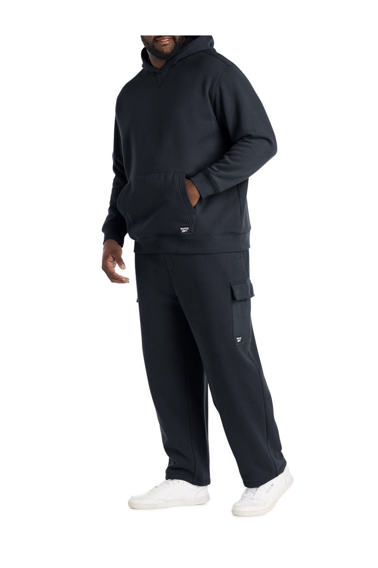 Big & Tall Performance Super Soft Brushed Hoodie, Alternate, color, BLACK