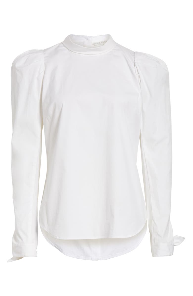 Veronica Beard Isabel Puff Sleeve Shirt, Alternate, color, 