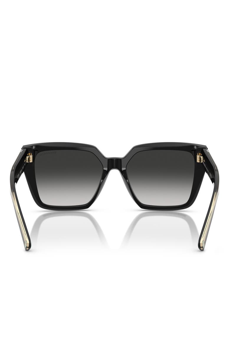 Tiffany & Co. 55mm Gradient Square Sunglasses, Alternate, color, Black / Grey Gradient