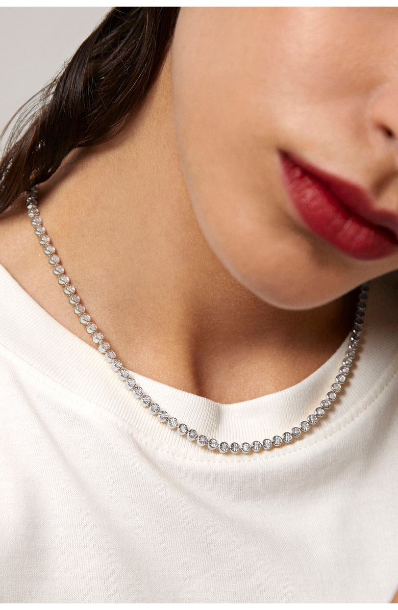 Monica Vinader Diamond Essential Tennis Necklace, Alternate, color, 