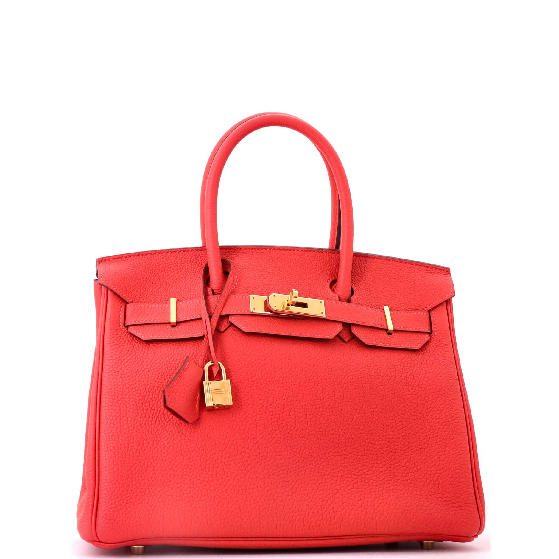 Birkin Handbag Red Togo with Gold Hardware 30, Alternate, color, Red