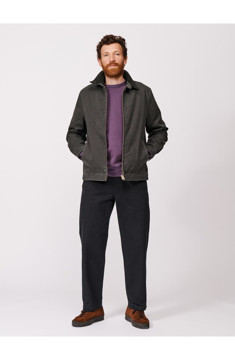 Aubin Newland Canvas Harrington Jacket, Alternate, color, Washed Black