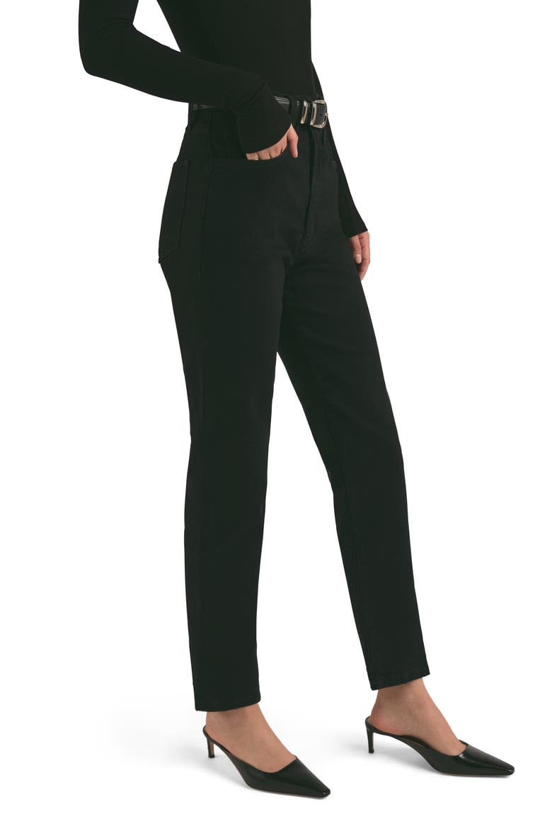 The Valentina Super High Waist Cigarette Jeans, Alternate, color, BASALT