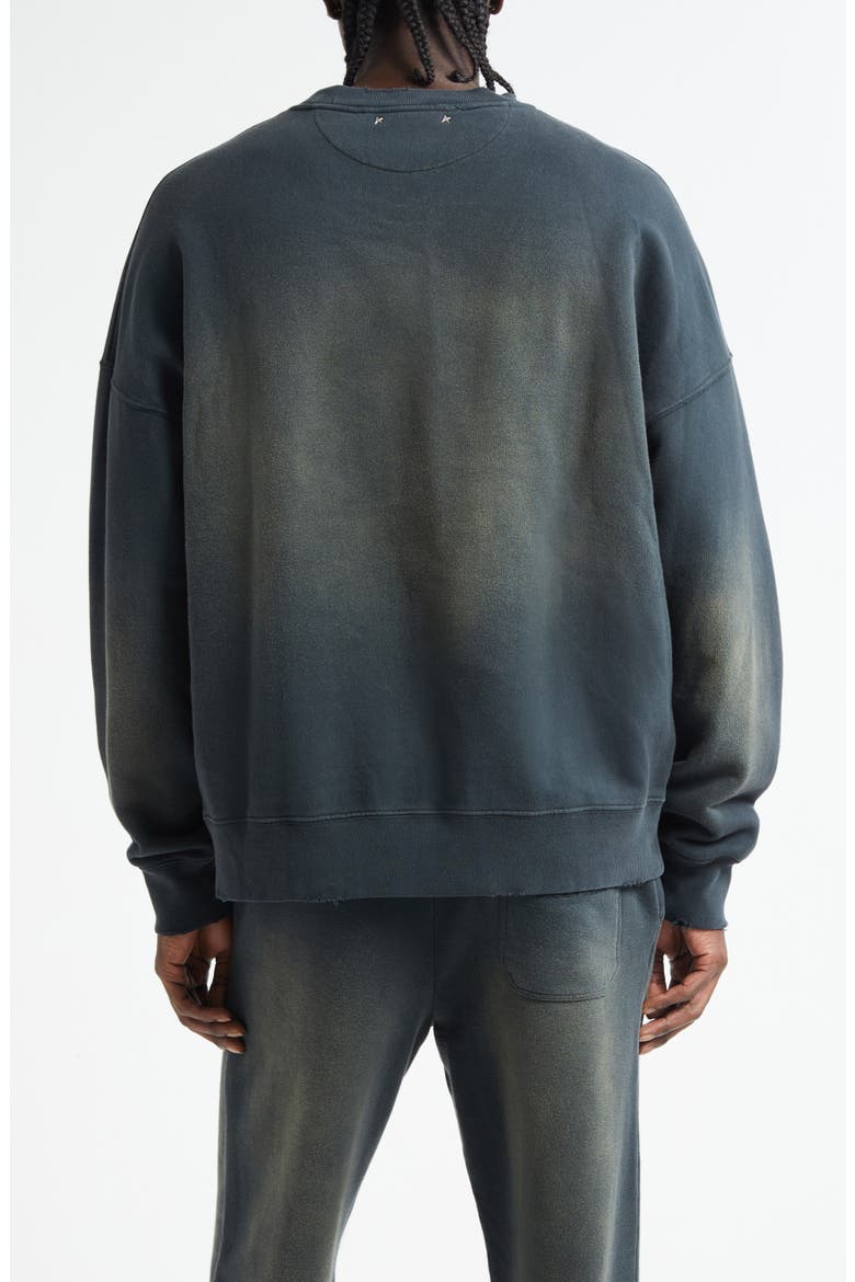 Gender Inclusive Journey Crewneck Sweatshirt, Alternate, color, BLEACHED WASHED BLACK