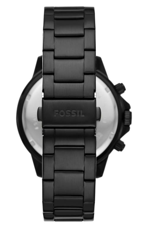 Fossil Men's Bannon Multifunction, Black-tone Stainless Steel Watch In Black