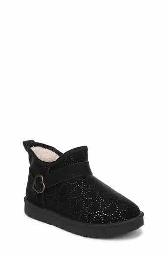 Kids' Perforated Heart Ankle Boot