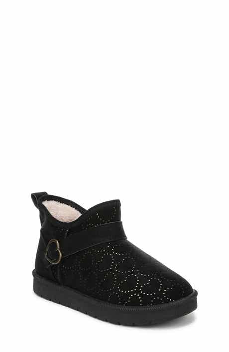 Kids' Perforated Heart Ankle Boot