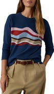 Faherty Print Slub Organic Cotton Sweatshirt