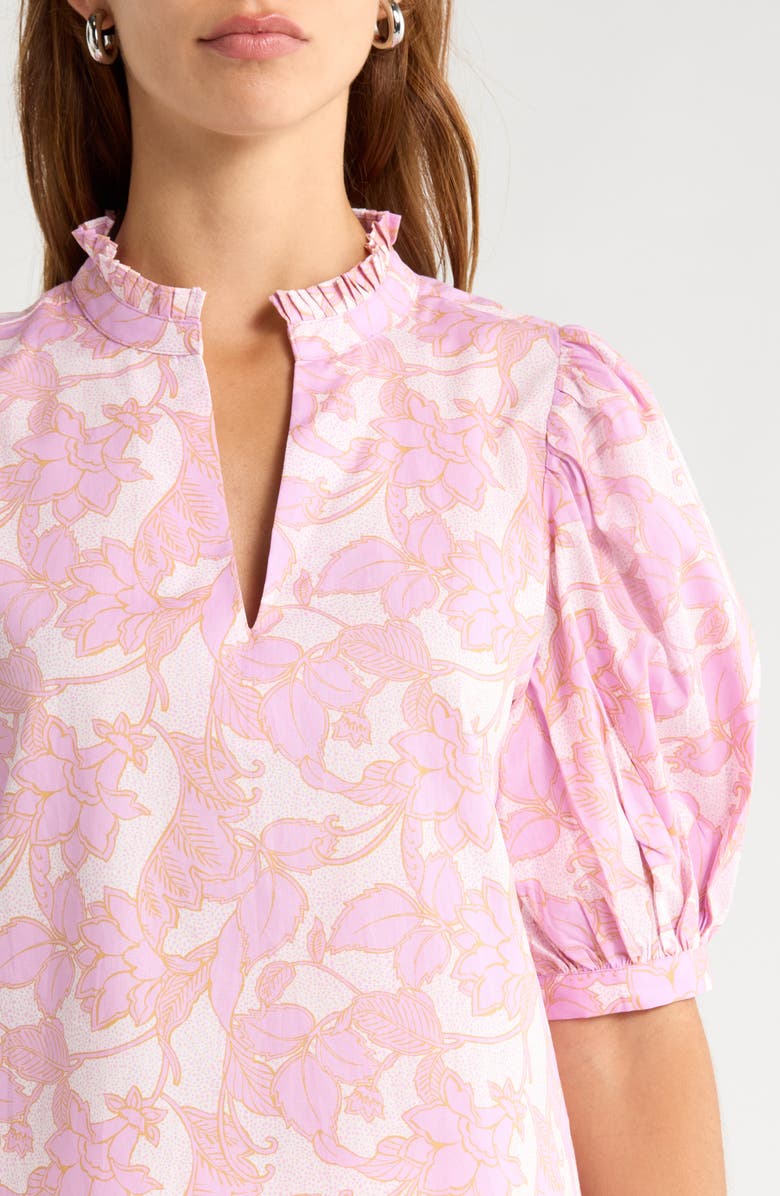 SUGARLIPS Daney Puff Sleeve Top, Alternate, color, Pink-Cream