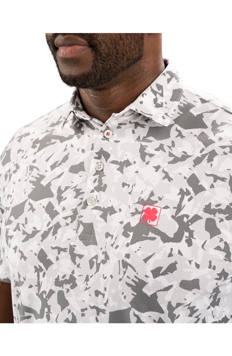 Black Clover Camo Mix Polo, Alternate, color, Grey