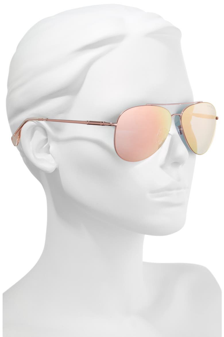 Hiva Oa 58mm Aviator Sunglasses, Alternate, color, BALLET