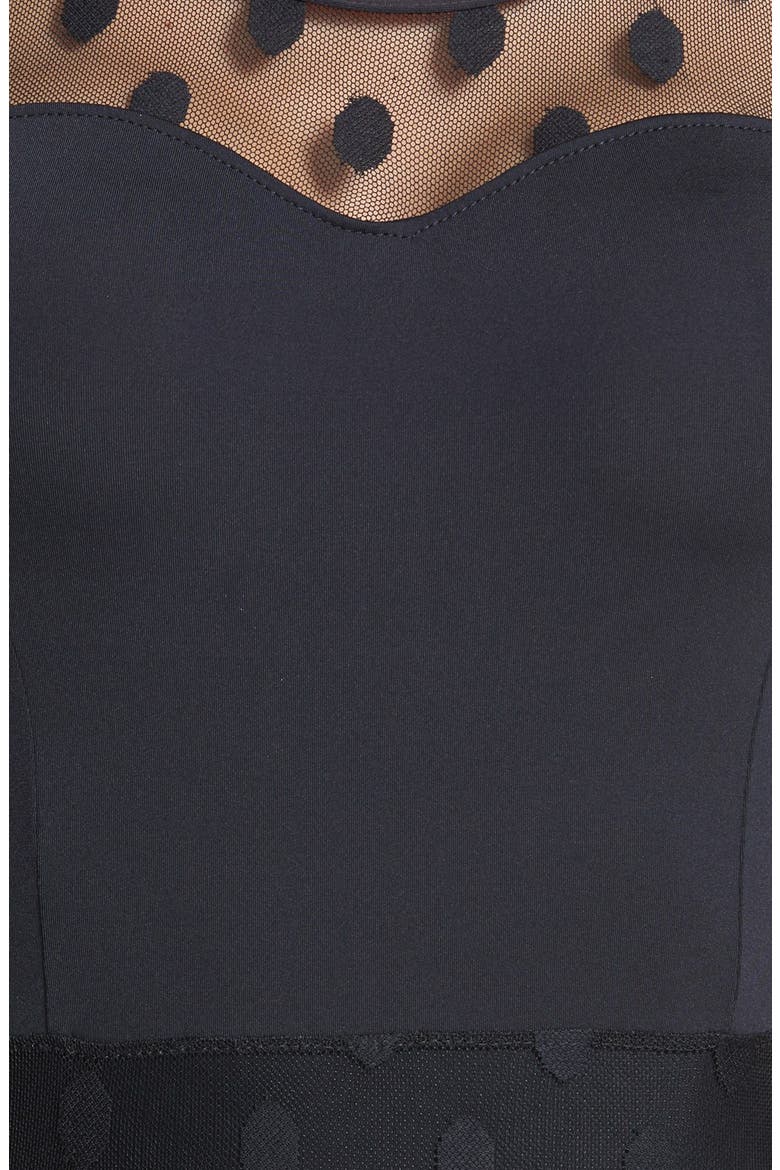 Betsy Johnson 'Retro Revival' One-Piece Swimsuit, Alternate, color, BLACK