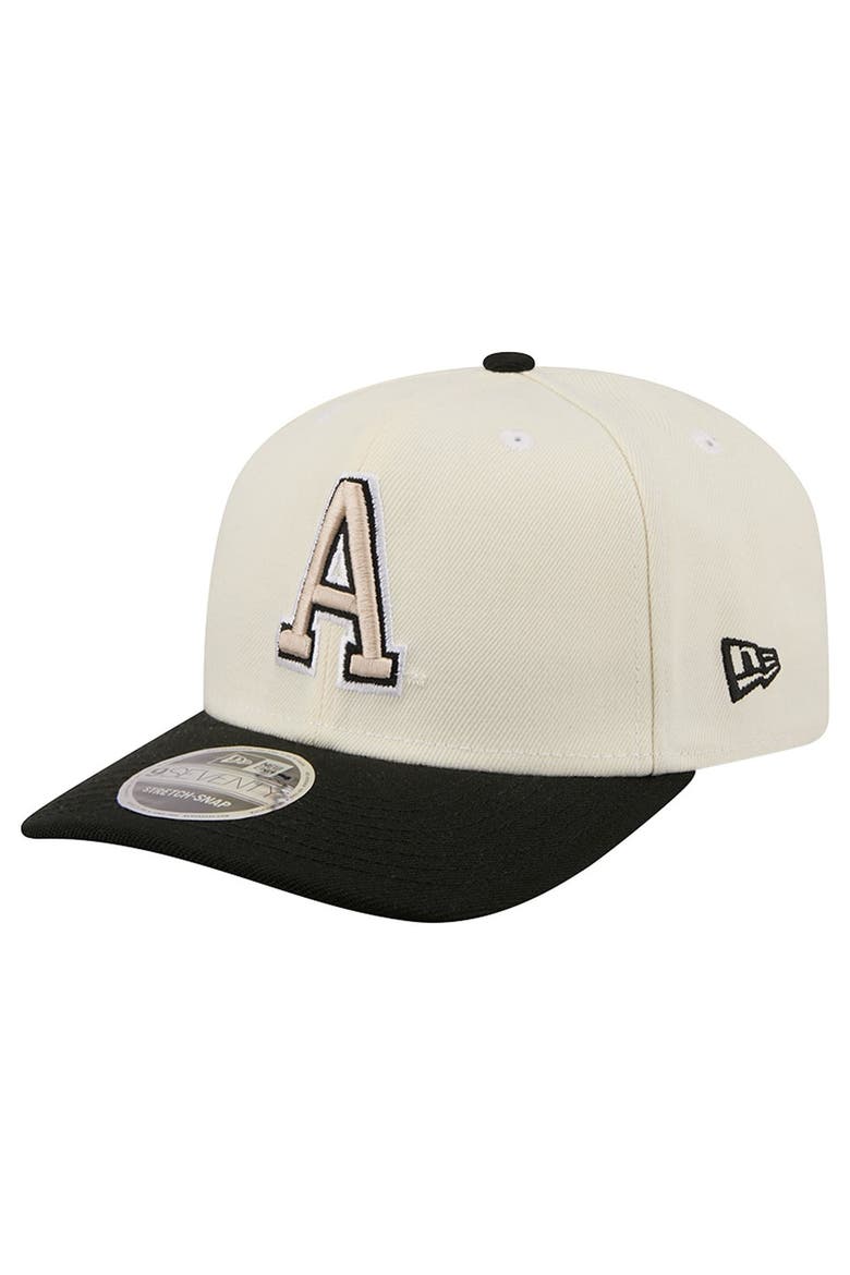 Men's New Era Cream/Black Army Black Knights America's 250th 9SEVENTY Adjustable Hat, Alternate, color, Cream