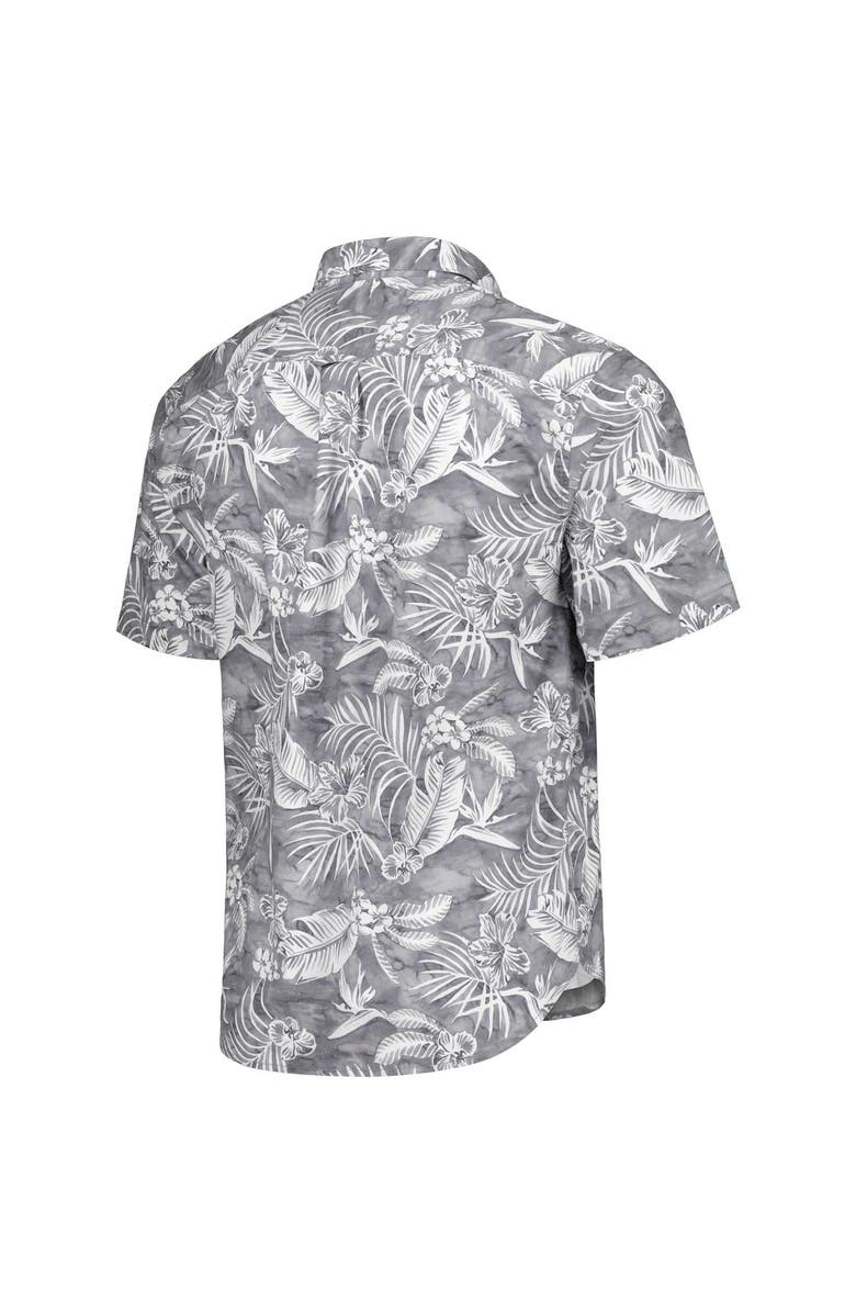 Tommy Bahama Men's Tommy Bahama Gray Los Angeles Chargers Aqua Lush Full-Button Shirt, Alternate, color,