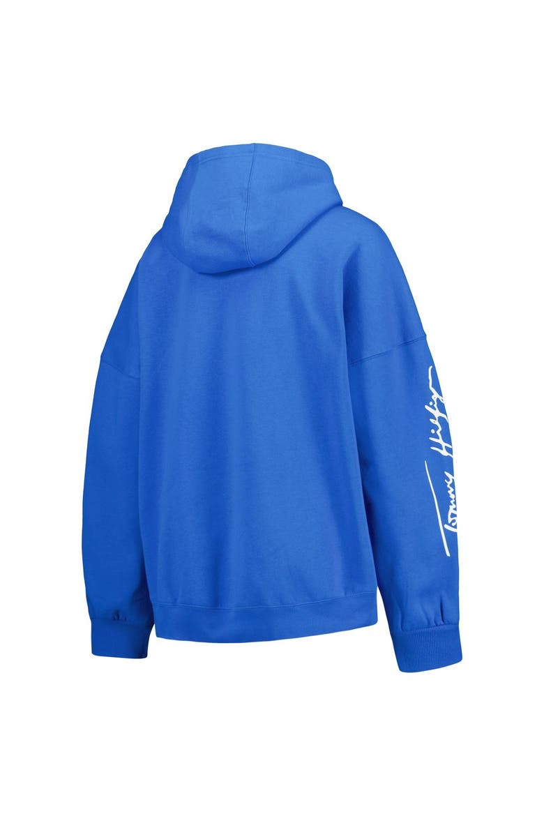 Women's Tommy Hilfiger Powder Blue Los Angeles Chargers Becca Drop Shoulder Pullover Hoodie, Alternate, color, Powder Blue