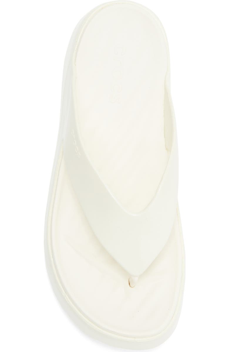 CROCS Getaway Platform Flip Flop, Alternate, color, Chalk