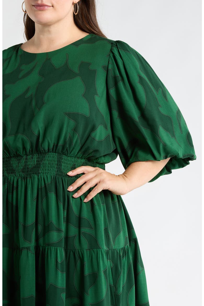 Benti Printed Dress, Alternate, color, EMERALD